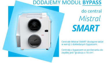 Rekuperatory Mistral SMART z bypassem